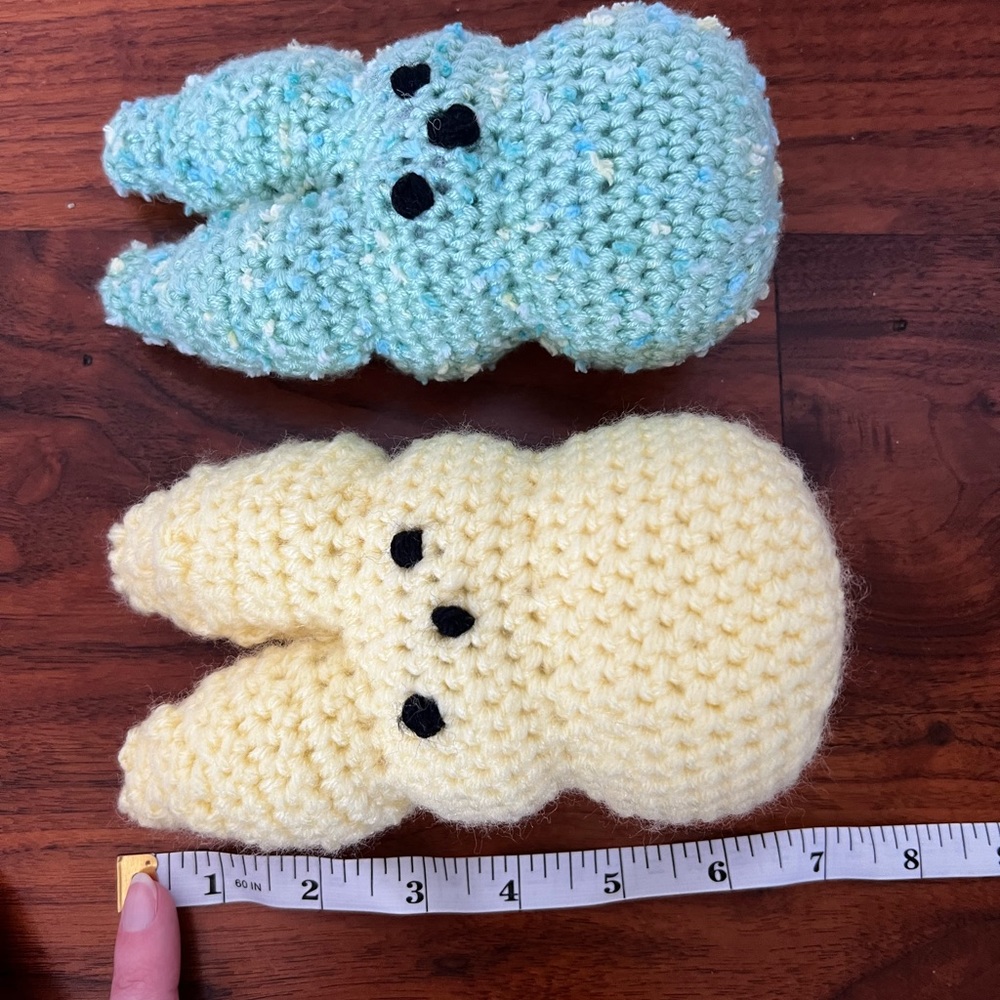 Set of Hand Crocheted Easter Peeps Bunny 🐣🐰 - Picture 2 of 10